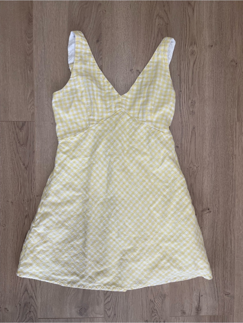 Abercrombie & Fitch Yellow Gingham Summer Dress (M)